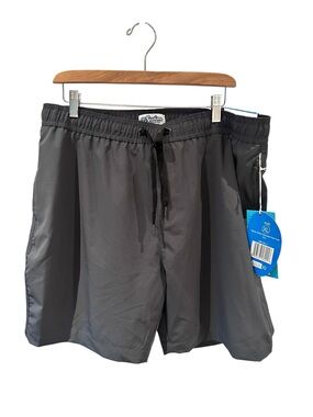 Mr Swim Stretch Compression Swim Shorts Gray Size XL NWT